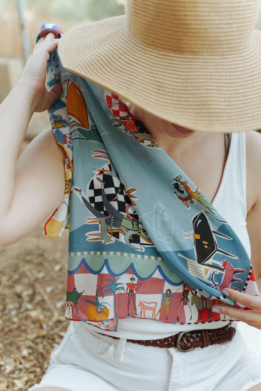 TRATTORIA FLORIPA SILK SCARF