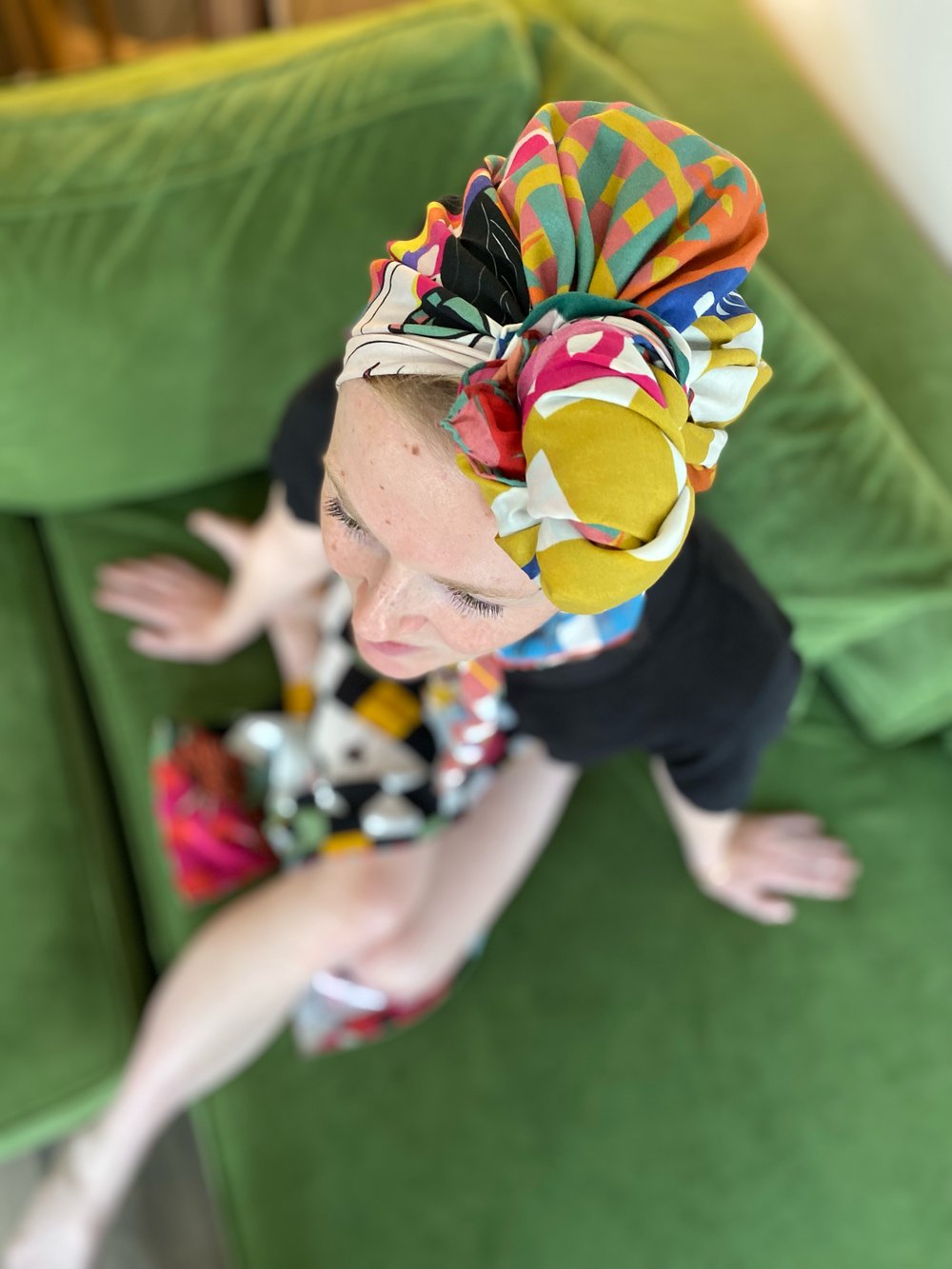TWINS SILK SCARF
