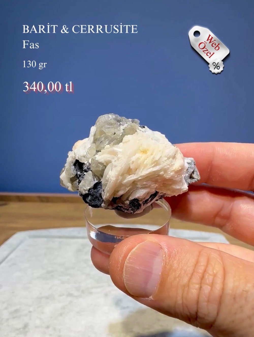 BARİT & CERRUSITE 130 GR.
