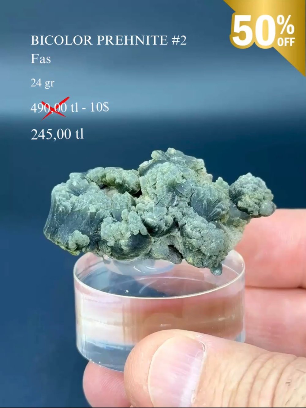 ÇİFT TONLU PREHNİT 24 GR.