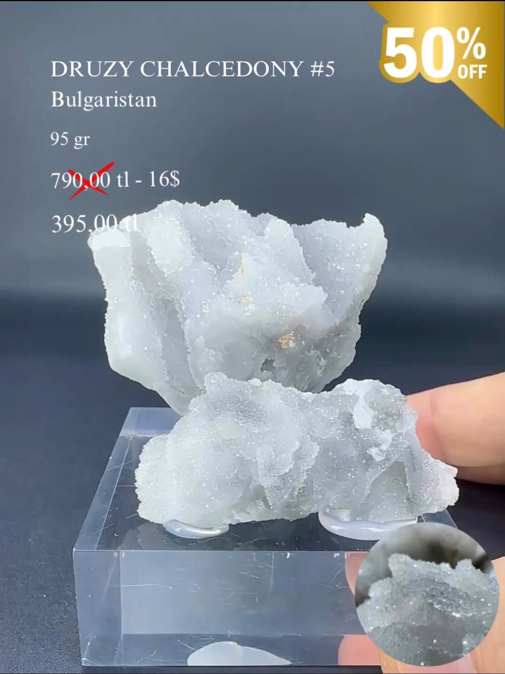 DRUZE KALSEDON 95 GR.