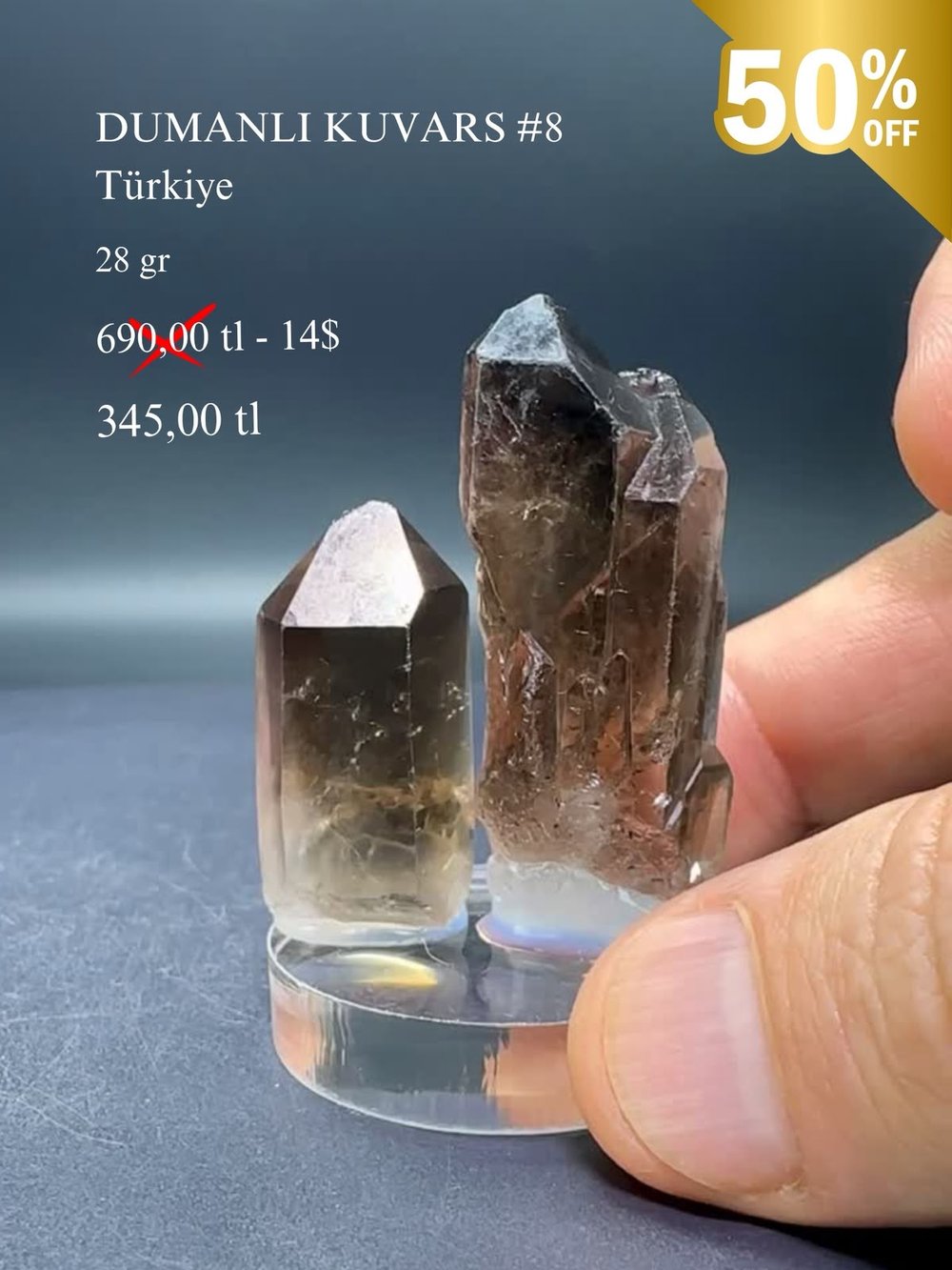 DUMANLI KUVARS 28 GR.