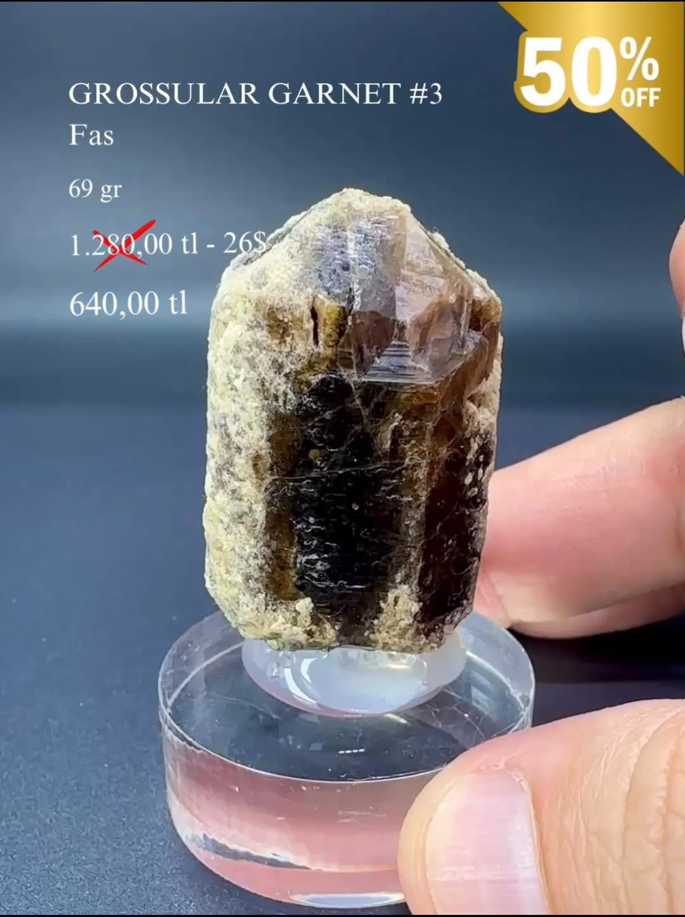 GROSSULAR GARNET 69 GR.