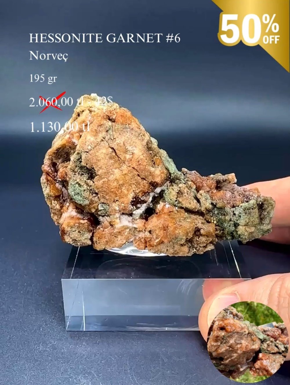 HESSONİT GARNET 195 GR.