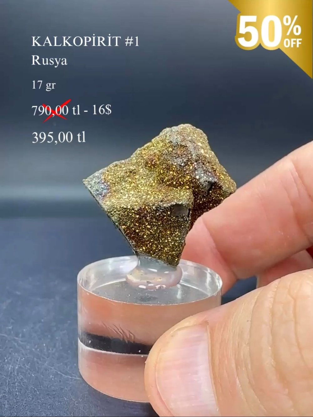 KALKOPİRİT 17 GR.