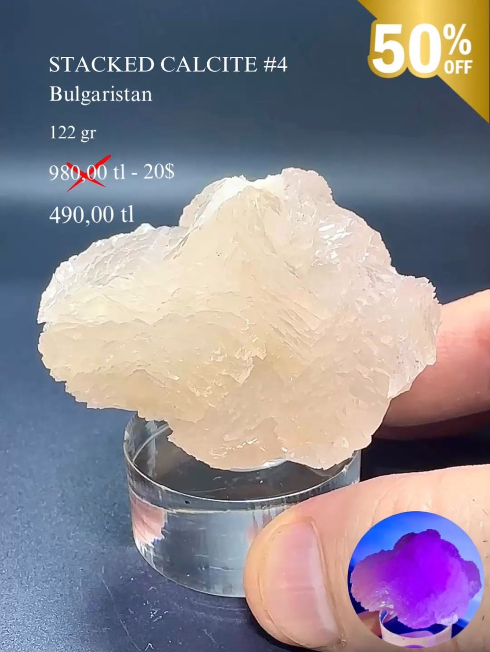 KATMANLI KALSİT 122 GR.