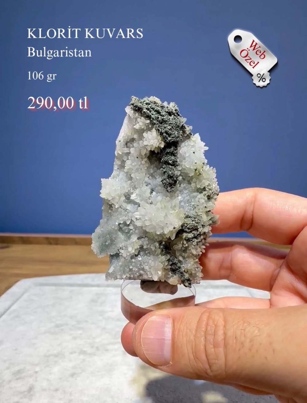 KLORİT KUVARS 106 GR.