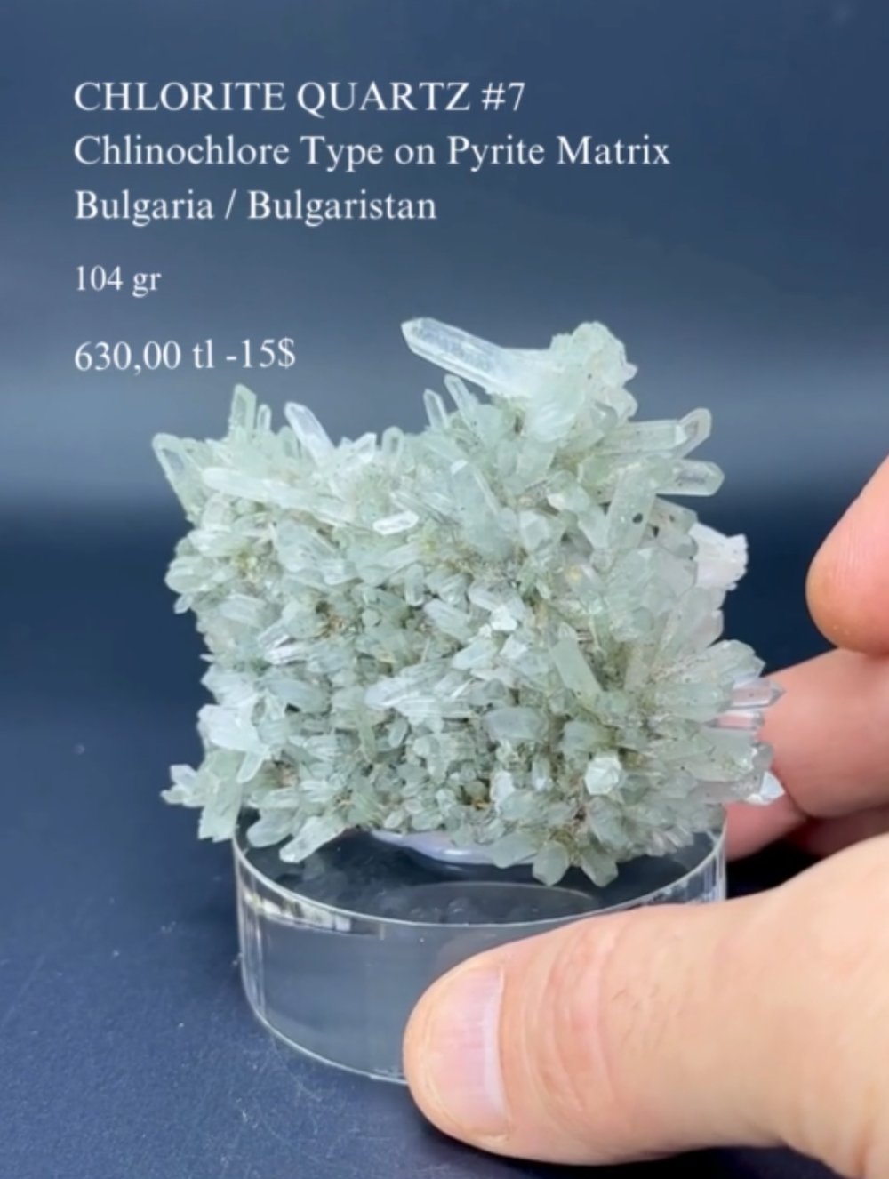 KLORİTLİ KUVARS 104 GR.