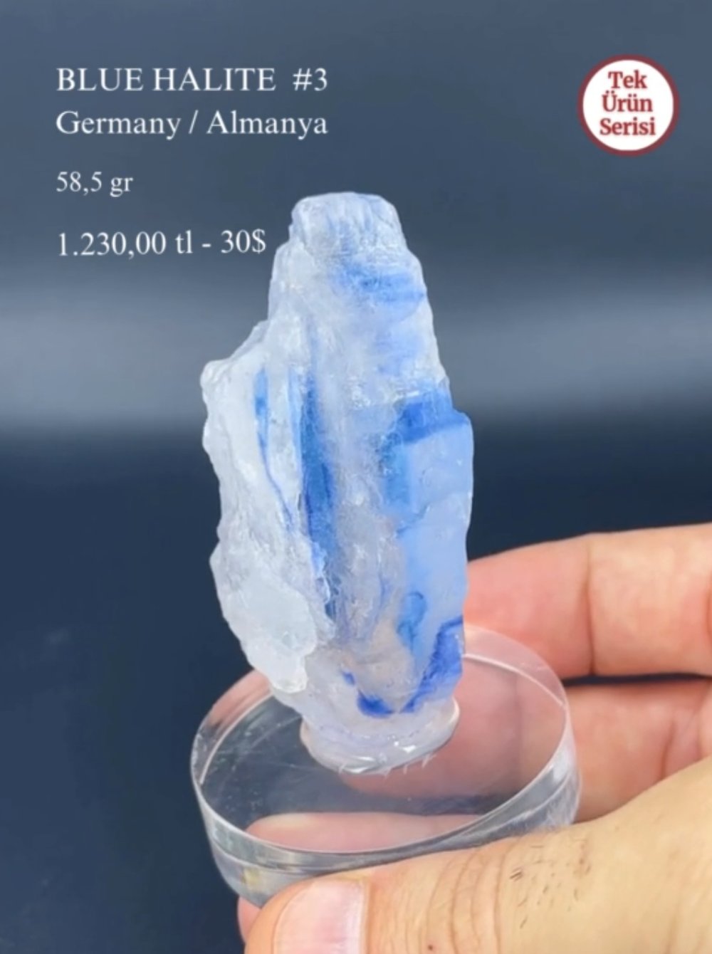 MAVİ HALİT 58,5 GR.