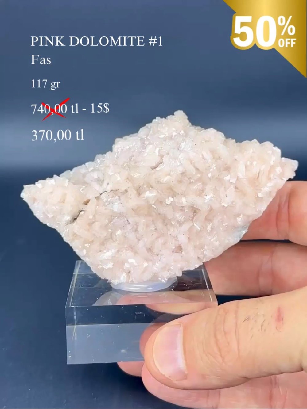 PEMBE DOLOMİT 117 GR.