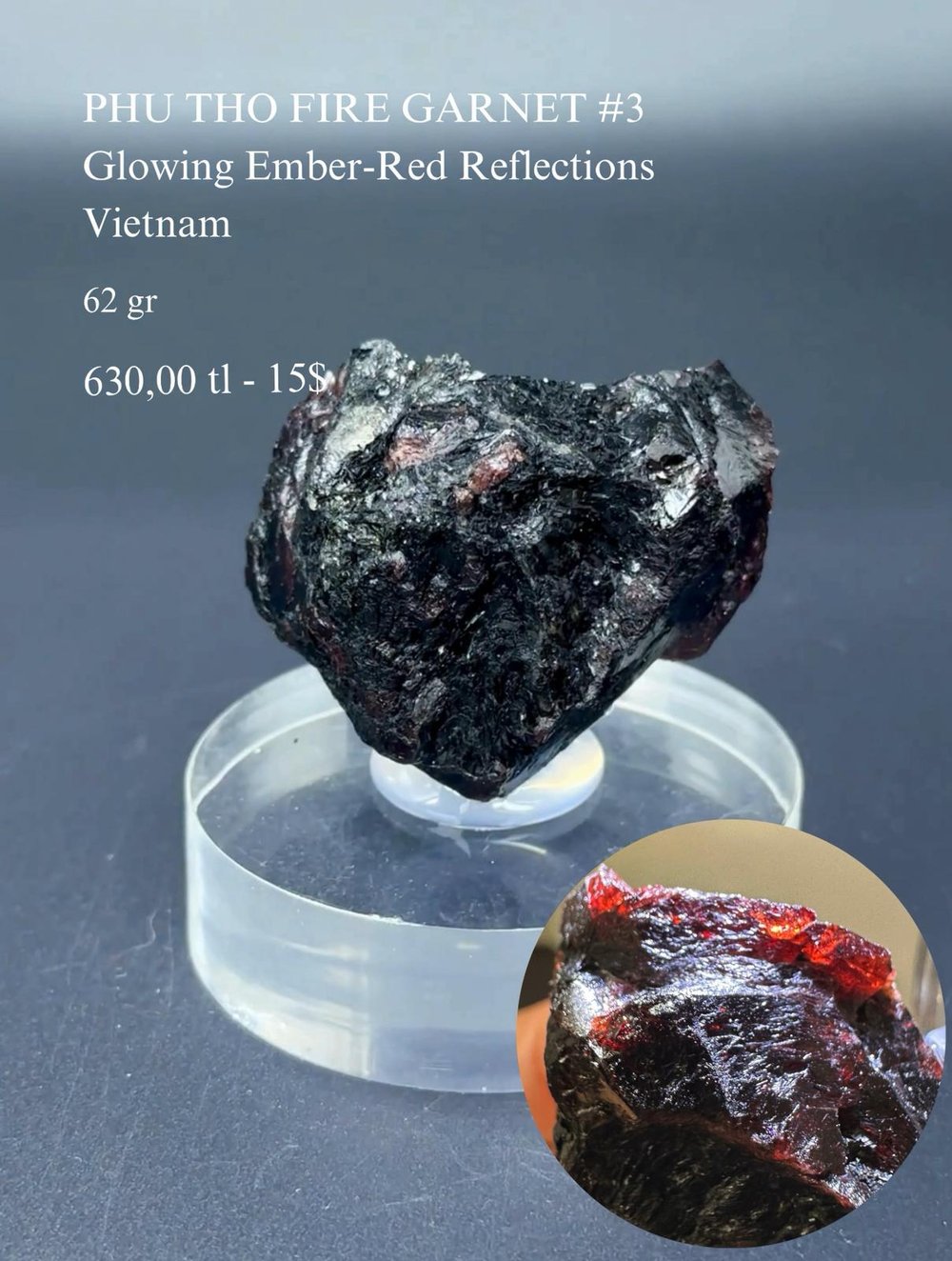PHU THO GARNET 62 GR.