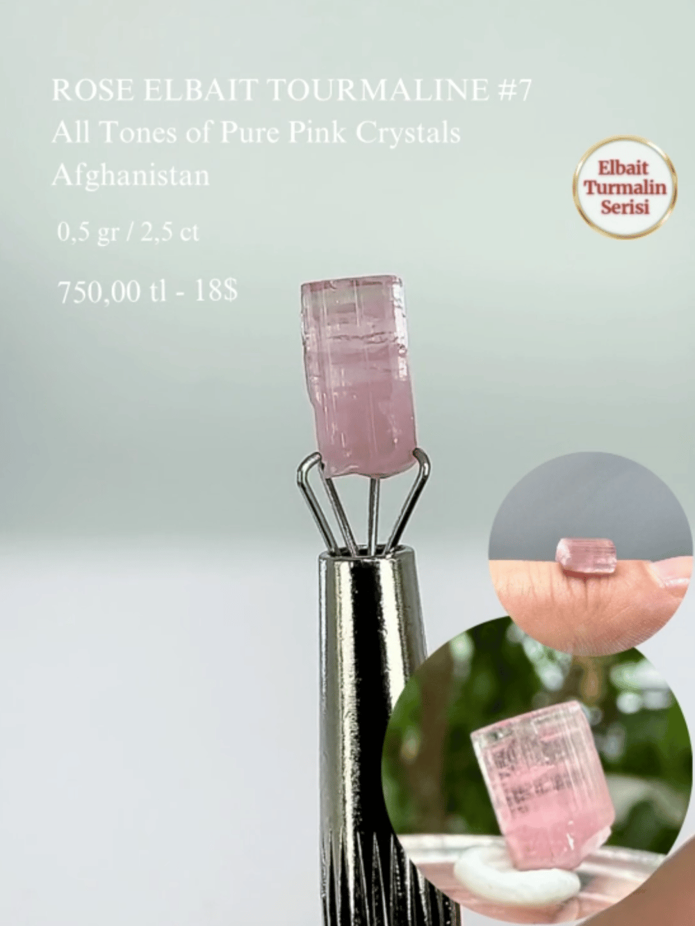 ROSE TURMALİN 0,5 GR.