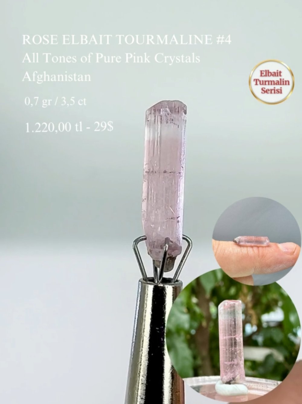 ROSE TURMALİN 0,7 GR.