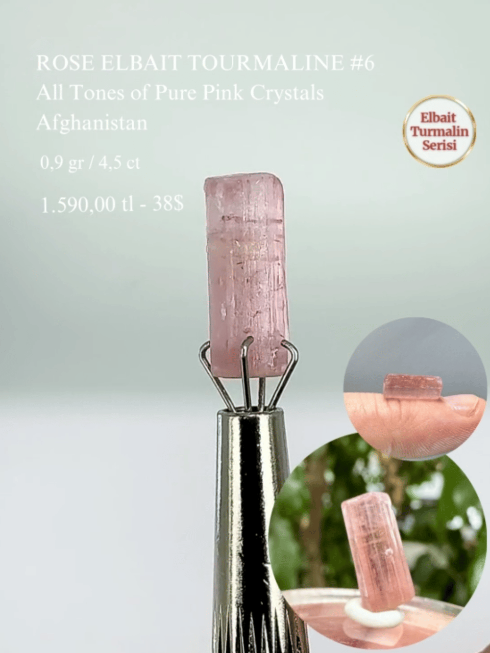 ROSE TURMALİN 0,9 GR.