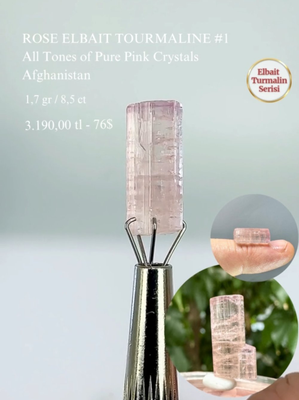 ROSE TURMALİN 1,7 GR.