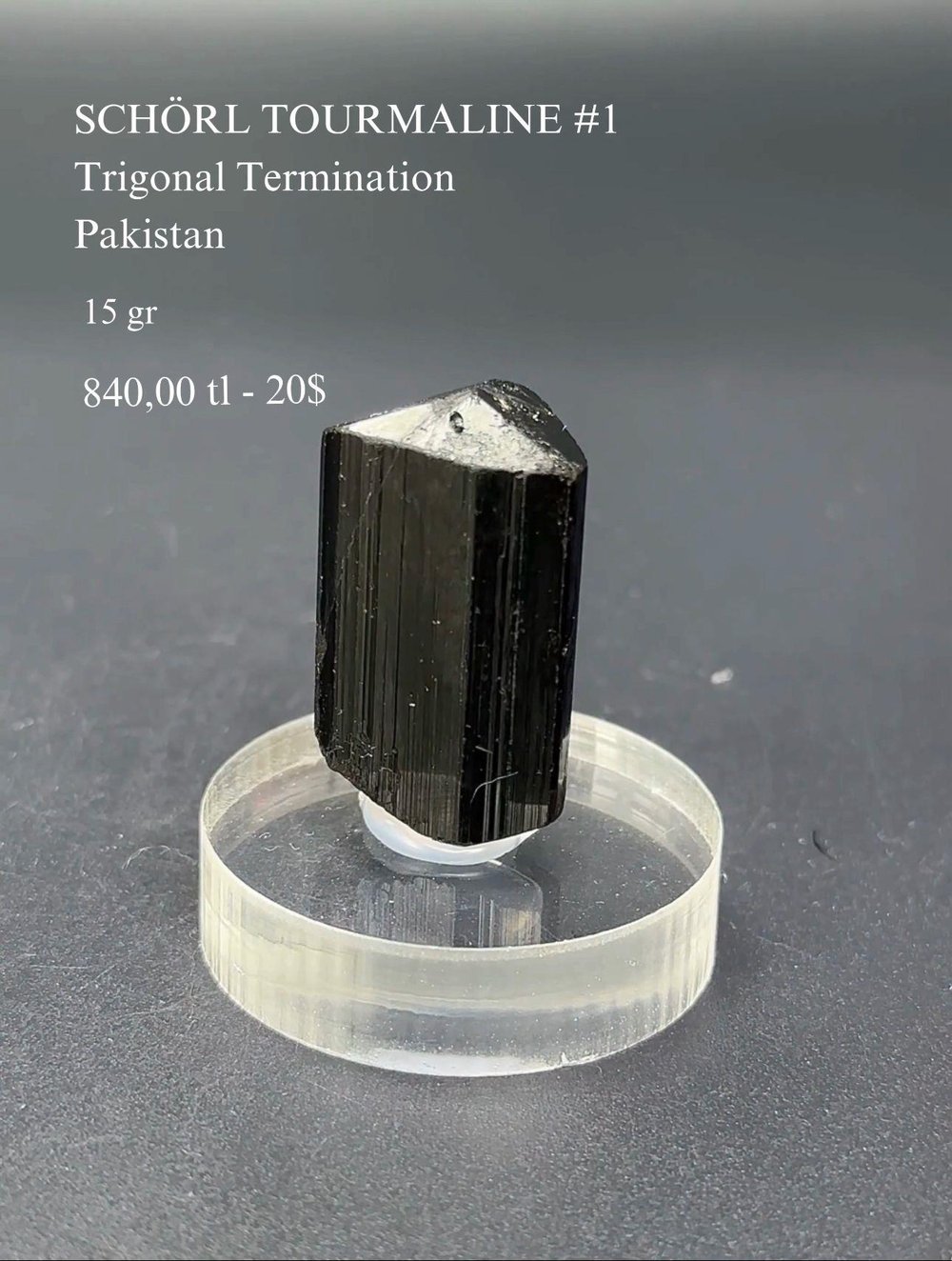 SCHÖRL TURMALİN 15 GR.