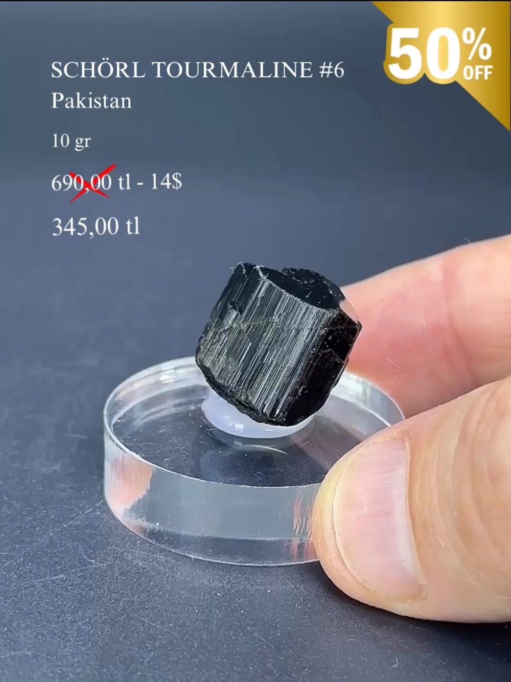 SCHORL TURMALINE 10 GR.
