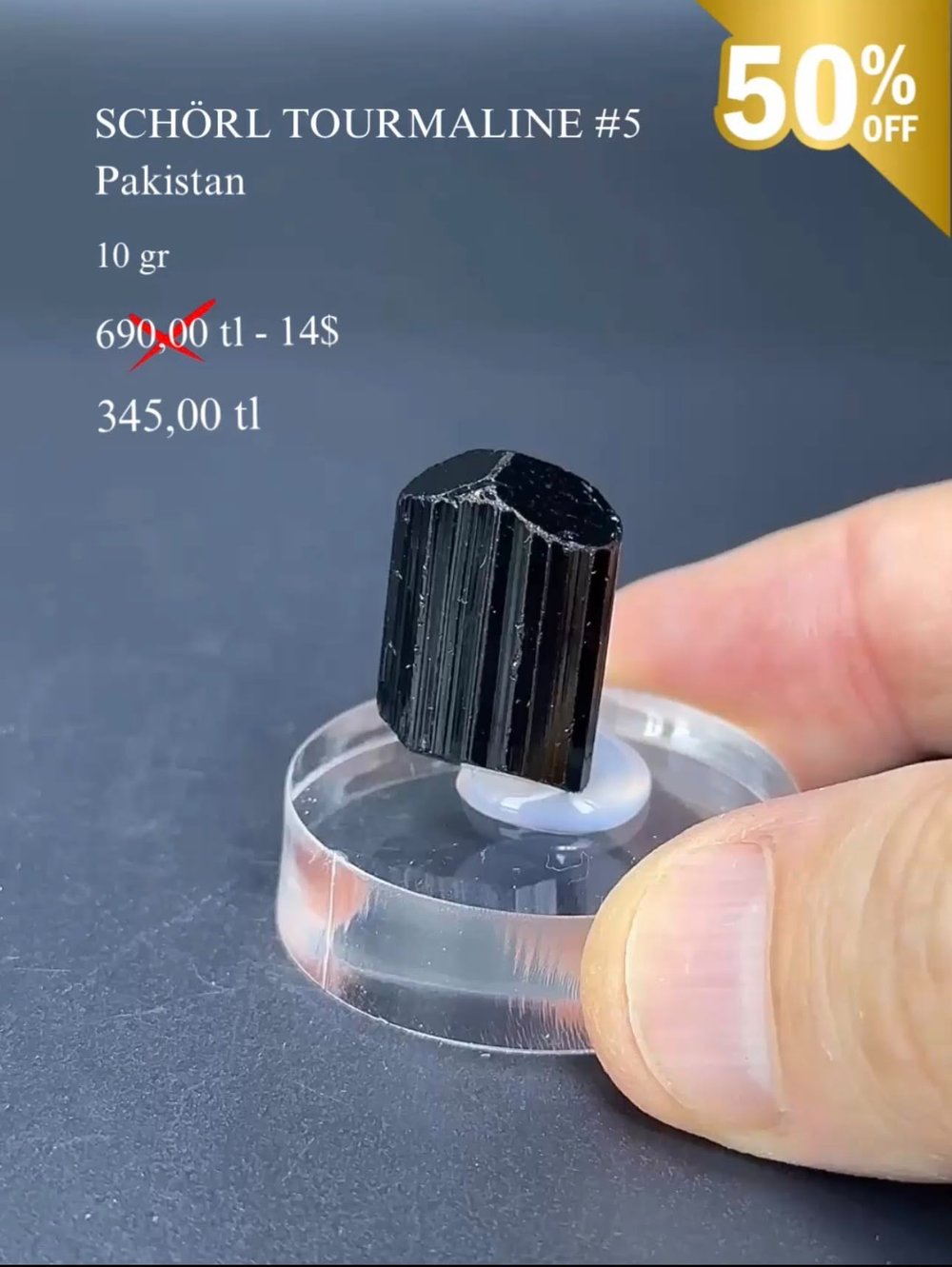 SCHORL TURMALINE 10 GR.