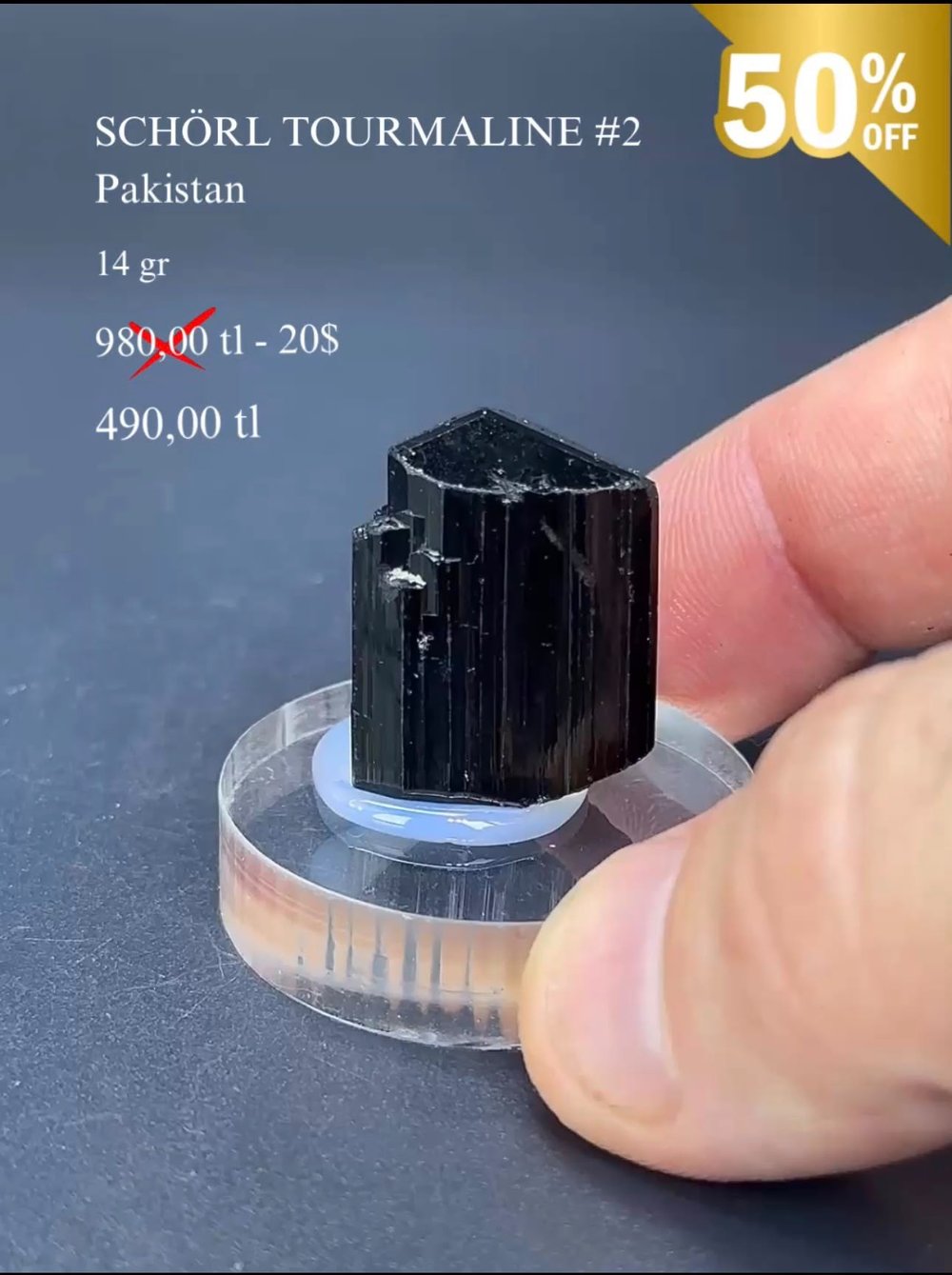 SCHORL TURMALINE 14 GR.