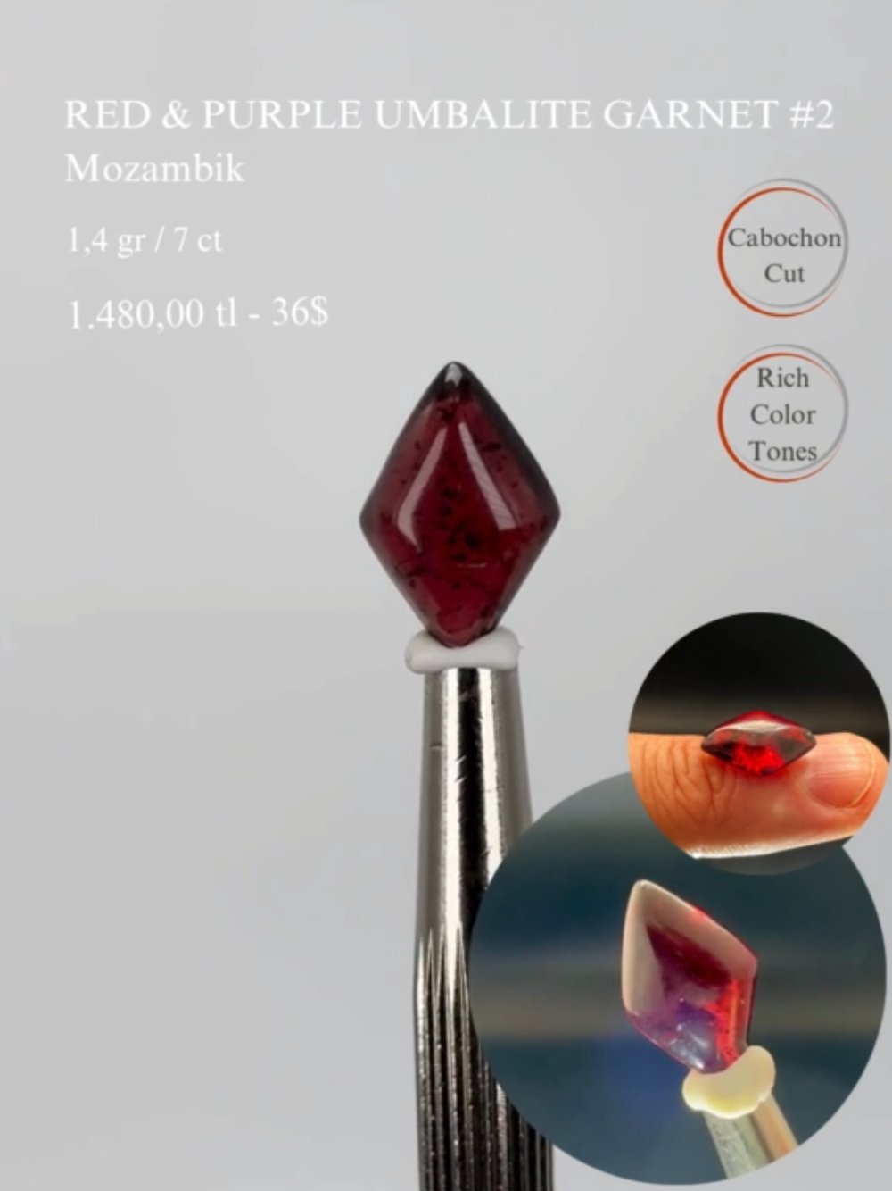 UMBALİT GARNET 1,4 GR.