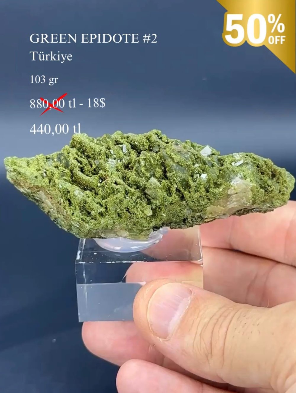 YEŞİL EPİDOT 103 GR. 