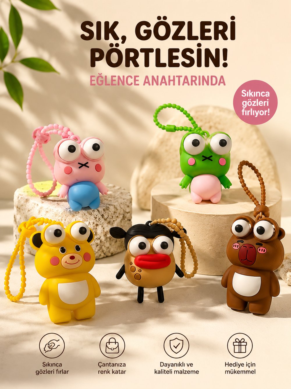 6186 PÖRTLEK CHARM ANAHTARLIK