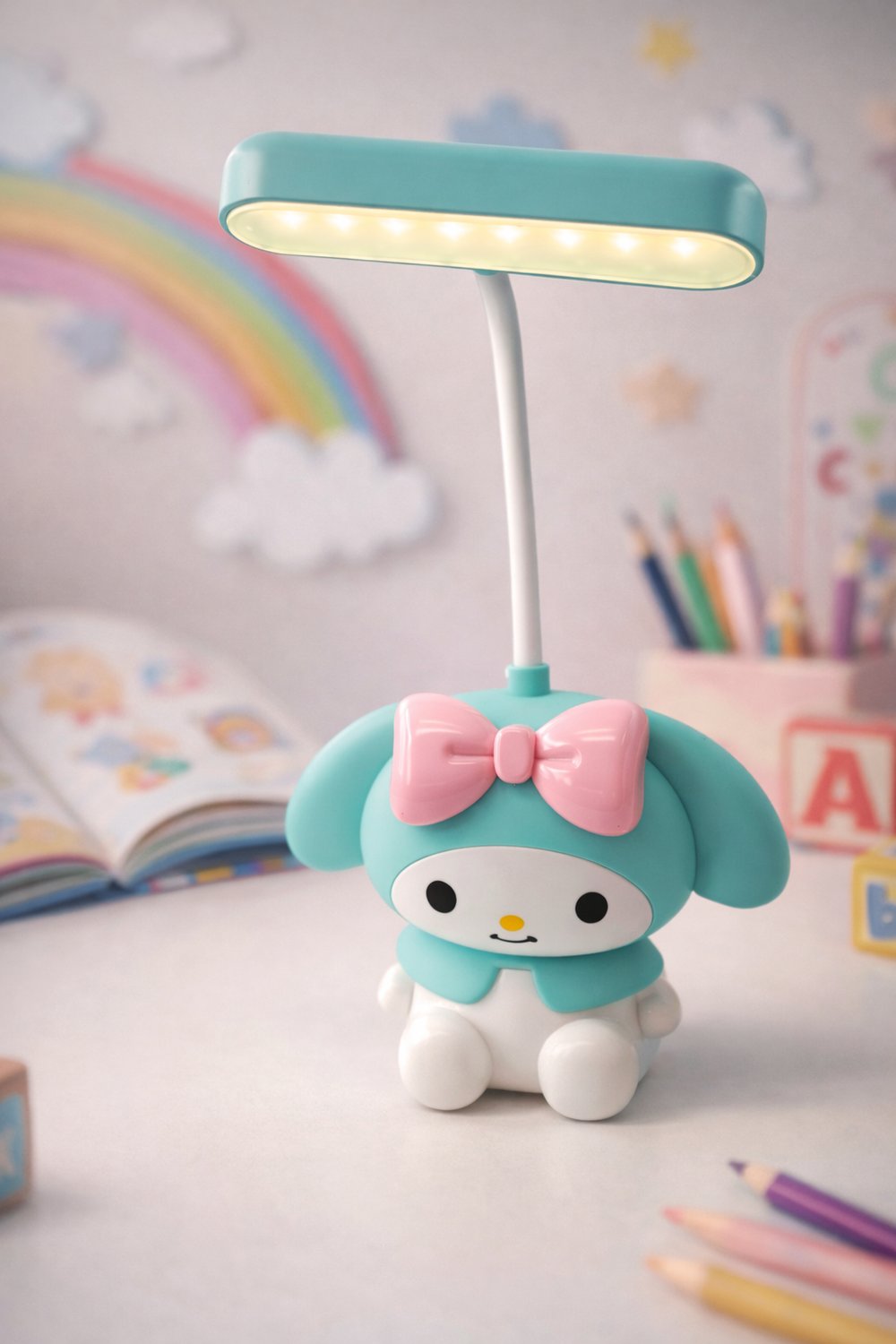 KUROMİ MASA LAMBASI MAVİ