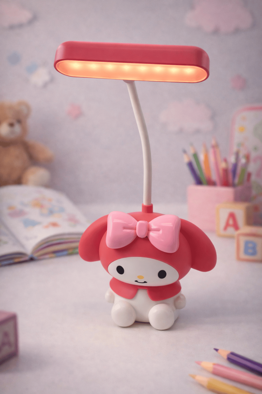 KUROMİ MASA LAMBASI PEMBE