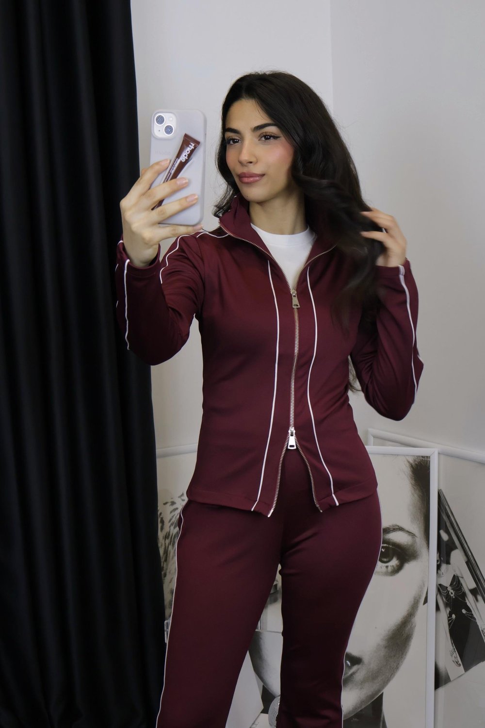 Bordo Eşofman Takım