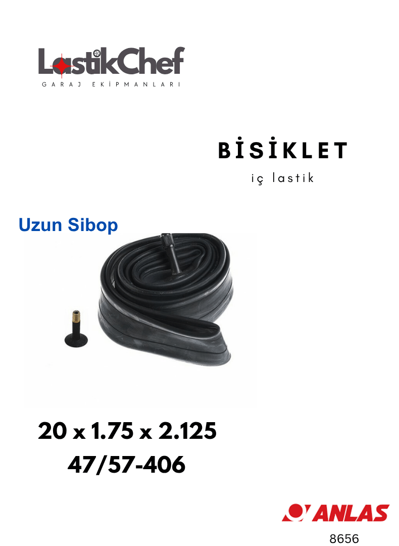  Bisiklet İç Lastiği 20x1.75x2.125