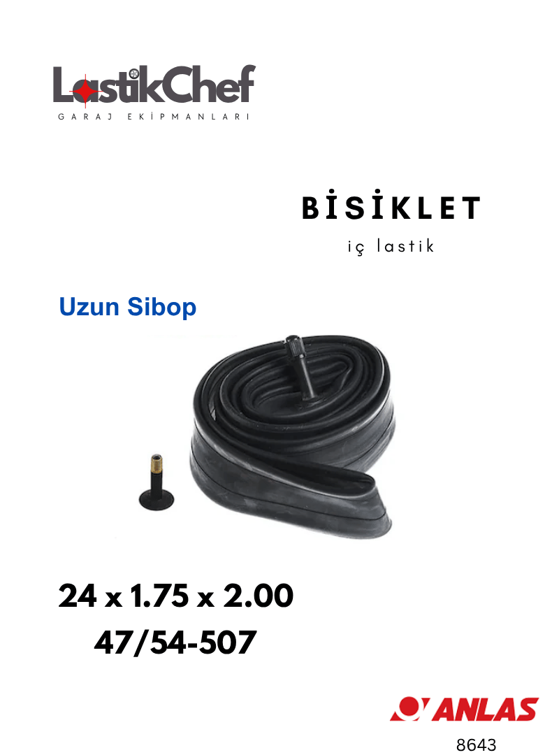  Bisiklet İç Lastiği 24x1.75x2.00