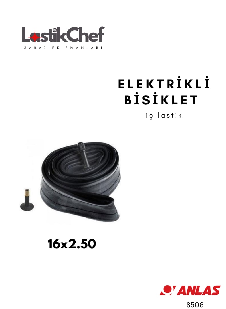  Elektrikli Bisiklet İç Lastik 16x2.50