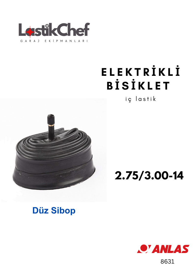  Elektrikli Bisiklet İç Lastik 2.75/3.00-14
