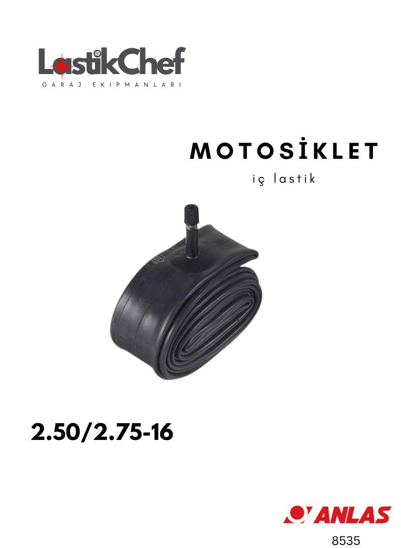  Motosiklet İç Lastiği 2.50/2.75-16