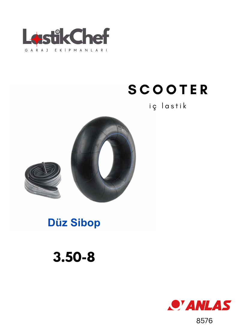  Scooter İç Lastiği 3.50-8