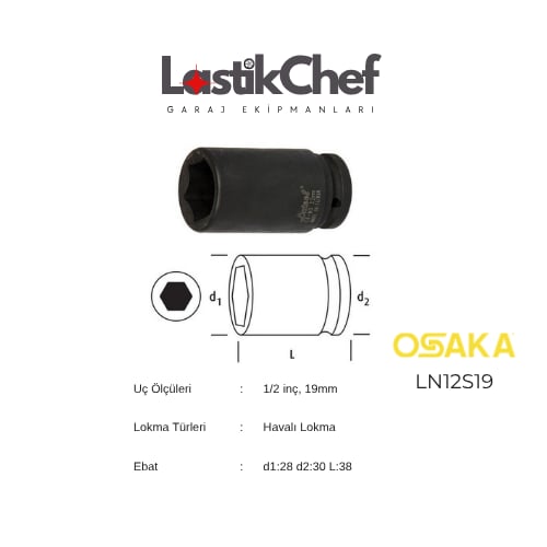 Osaka 19 mm 1/2'' Lokma