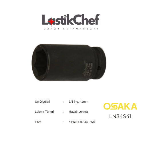 Osaka 41 mm 3/4 Lokma