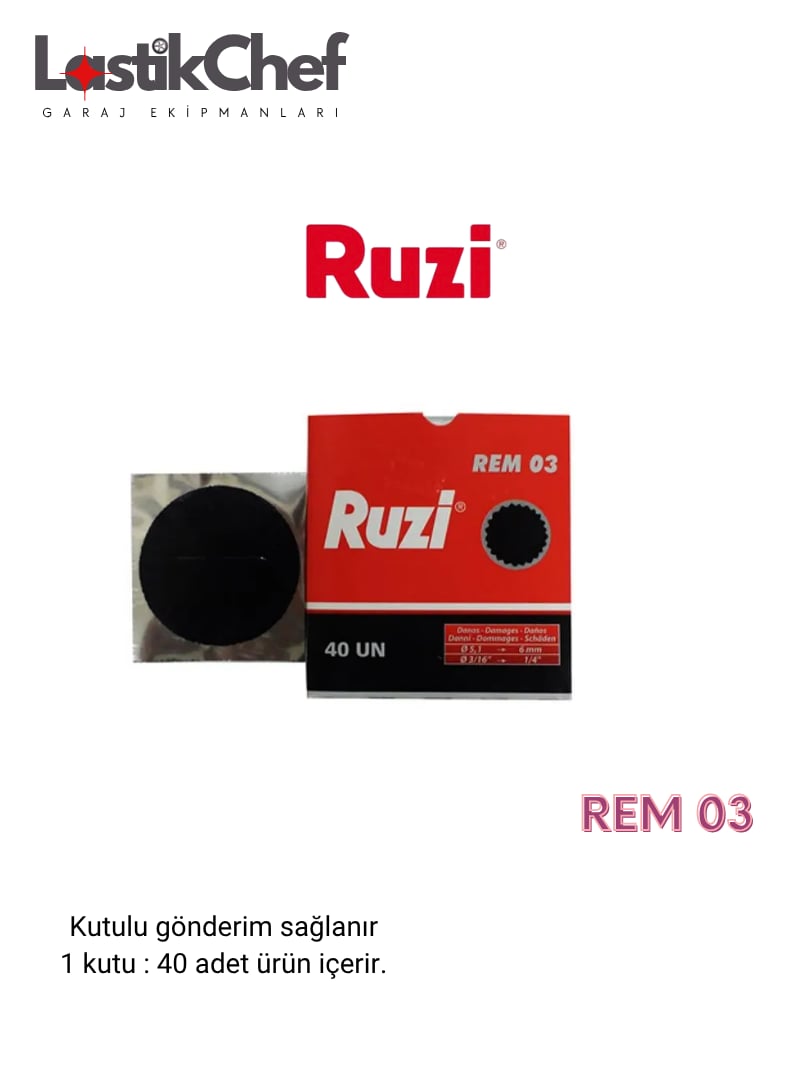RUZI REM 03 İÇ LASTİK YAMASI