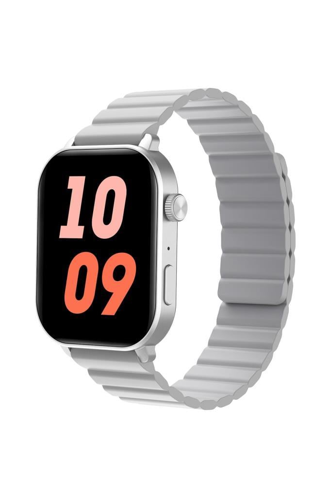 Hiwatch Talk 2 Amoled Ekran Android Ve Ios Uyumlu Manyetik Kayışlı Akıllı Saat Silver