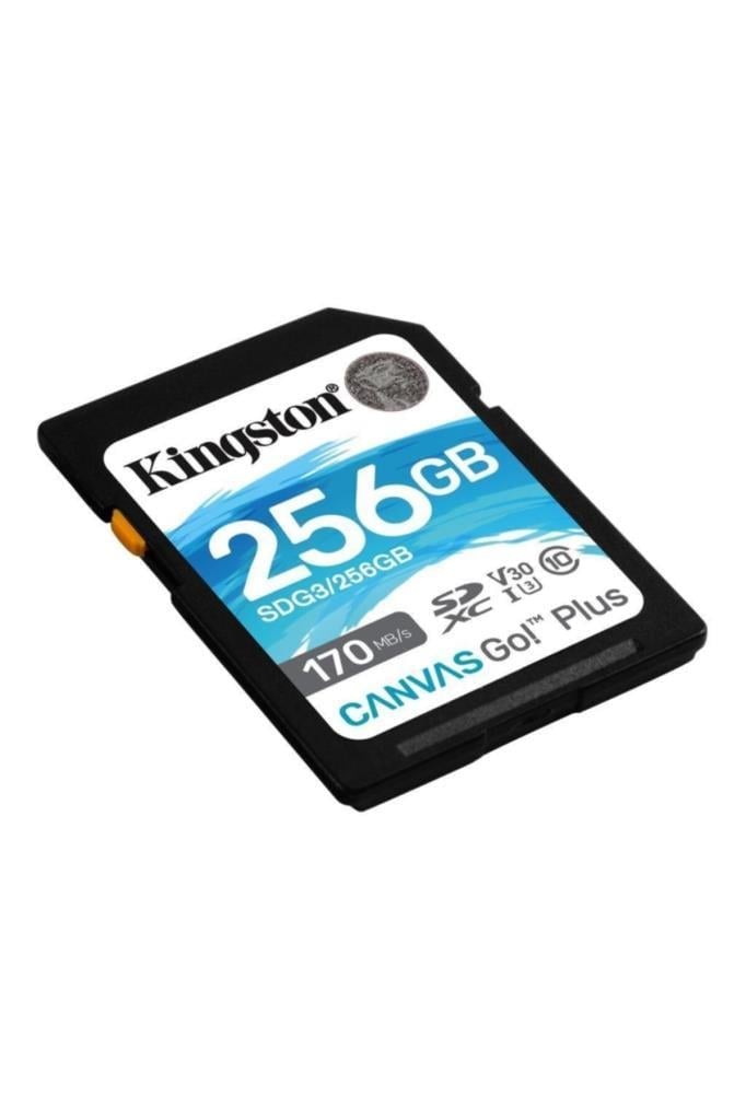 Kingston 256GB Canvas GO Plus SD Hafıza Kartı SDG3/256