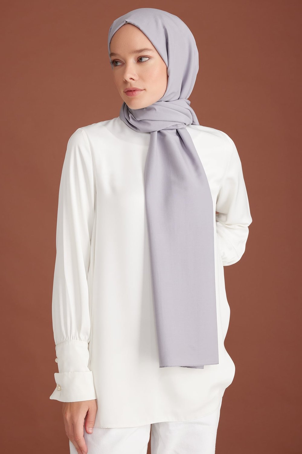 Belli Fresh Düz Tensel Gri̇ Floransa Şal - 6002932