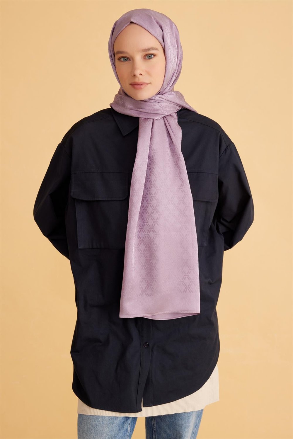 BELLİ FRESH JAKARLI LİLA ŞAL 3