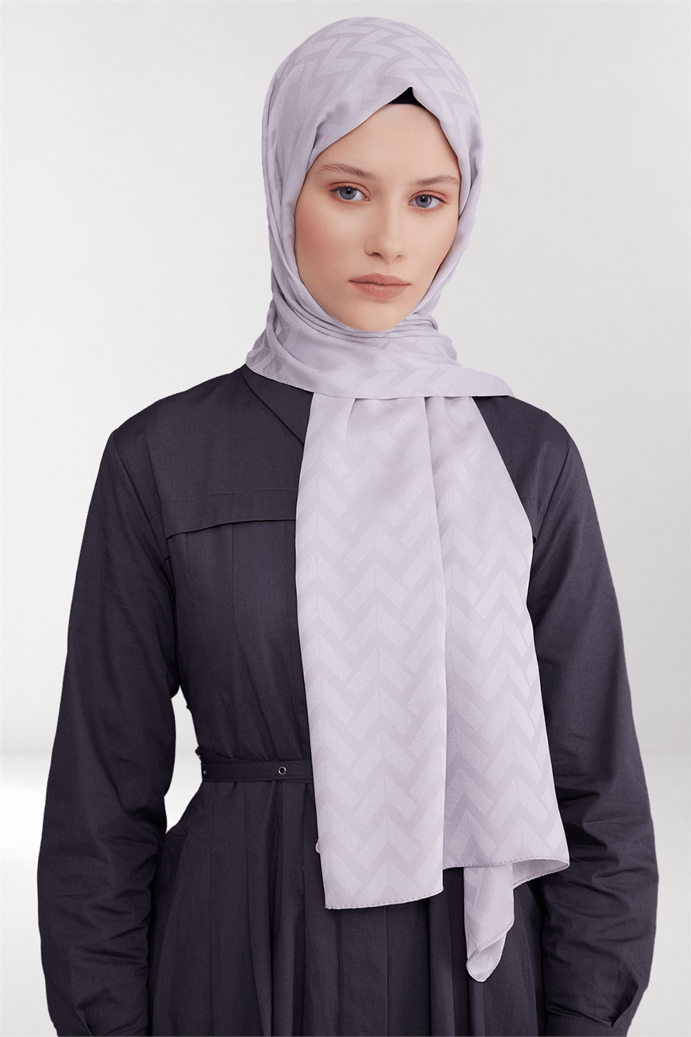 Belli Fresh Geometrik Desen Gümüş Capri Şal 2 - 247781
