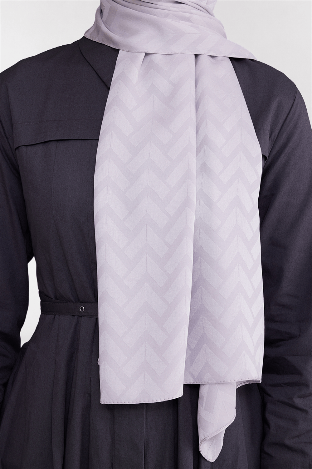 Belli Fresh Geometrik Desen Gümüş Capri Şal 2 - 247781