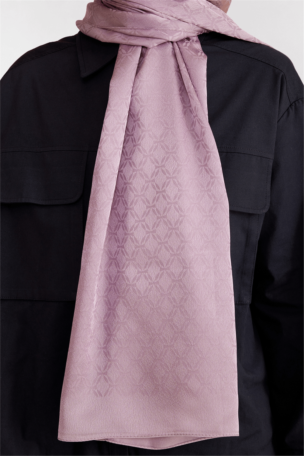 Belli Fresh Geometrik Desen Lila Jakarlı Şal 3 - 247787