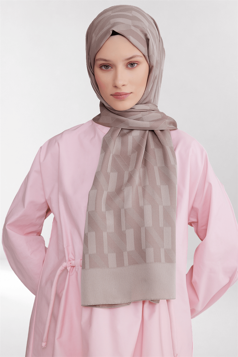 Belli Fresh Geometrik Desen Vizon Capri Şal 3 - 241826