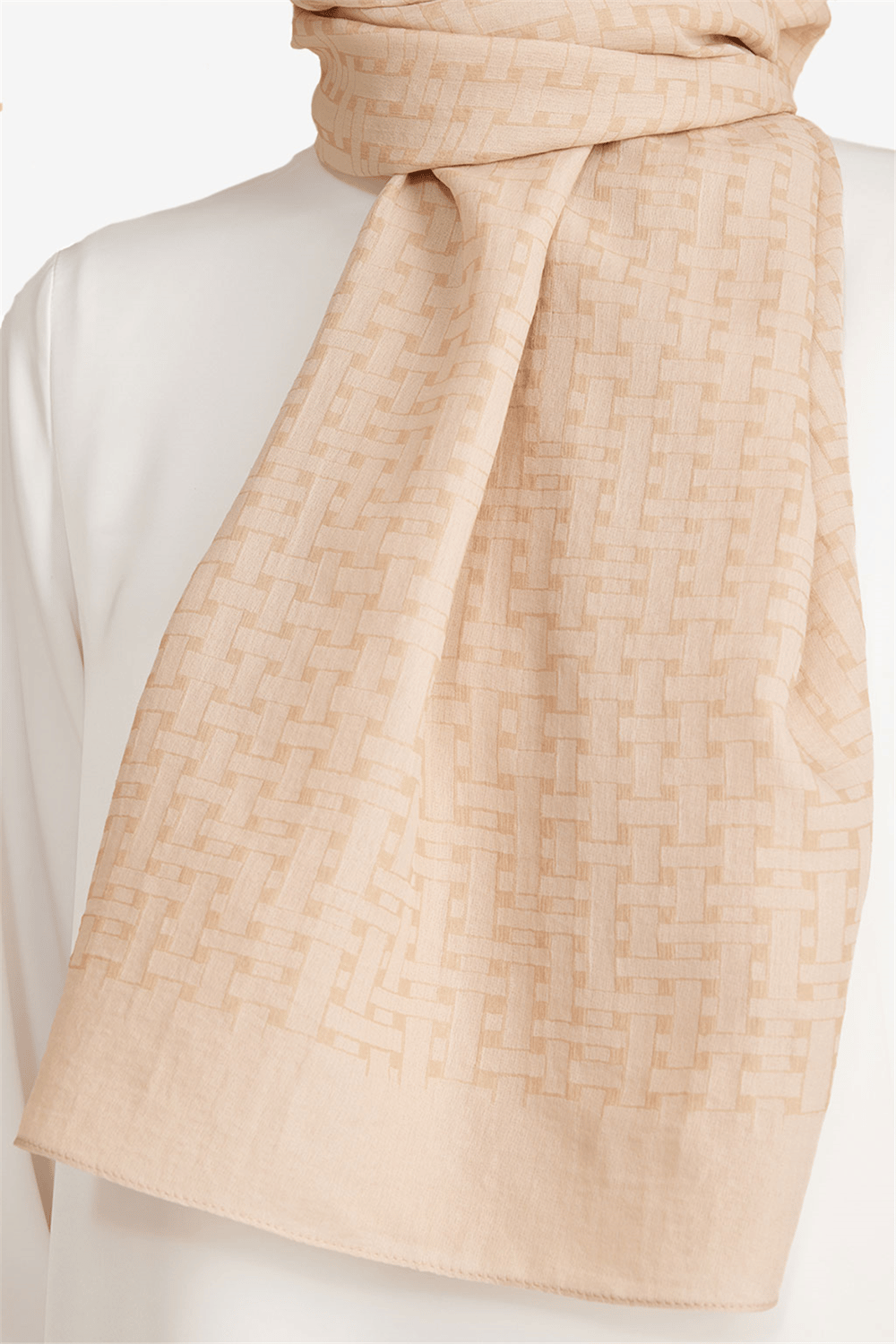Belli Fresh Hasır Desen Bej Siena Şal 3 - 21005