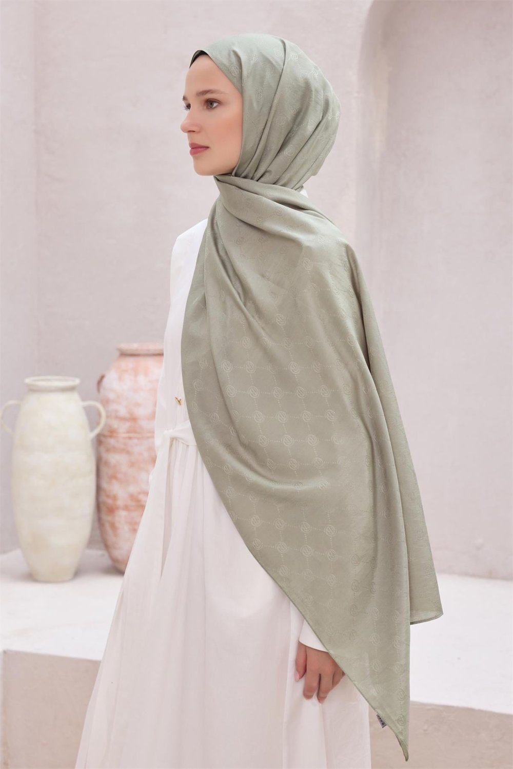 BELLİ FRESH MONOGRAM ŞAL 