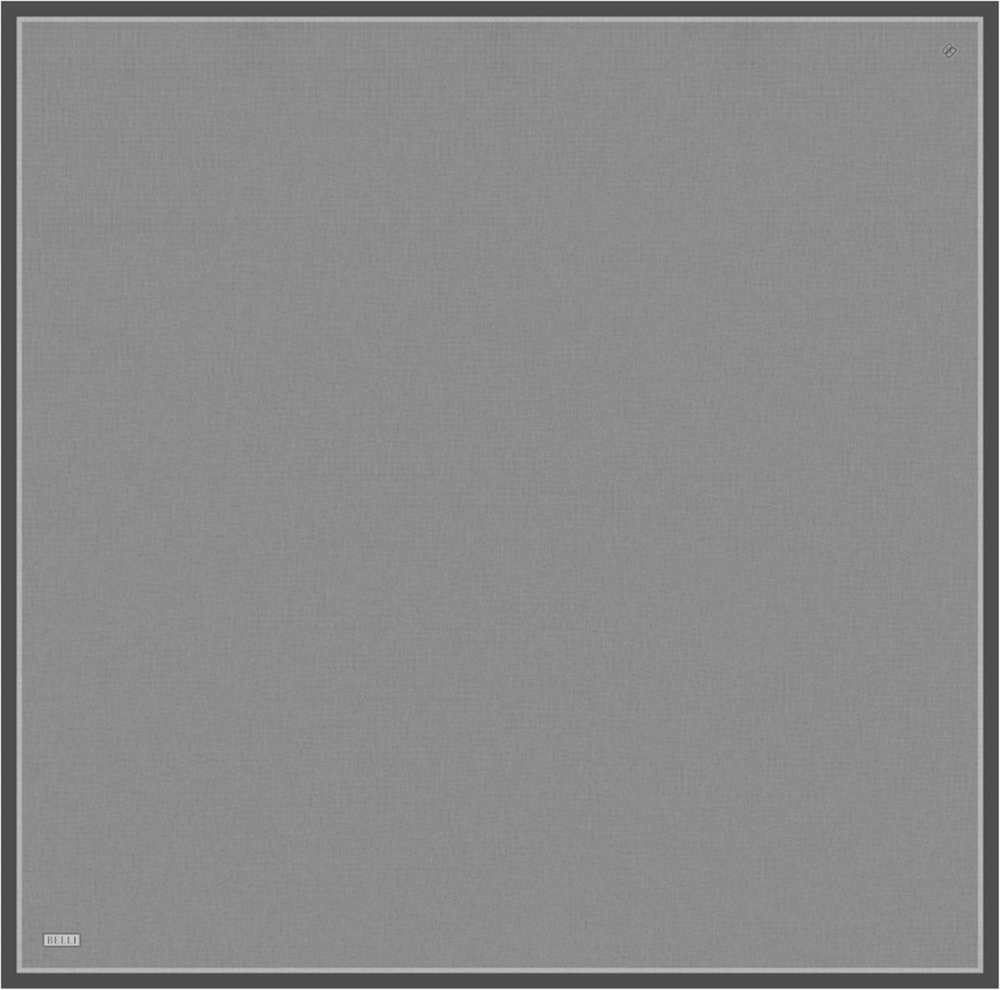 Gri Klasik Desen %100 Twill İpek Eşarp 4305-01