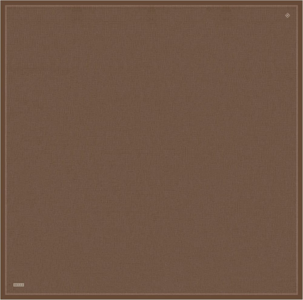 Kahverengi Klasik Desen %100 Twill İpek Eşarp 4305-86